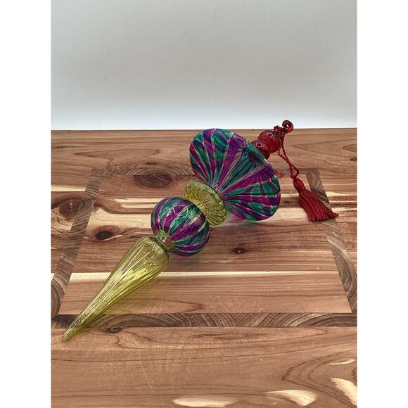 Waterford Marqui Crystal Carnival Fresco Colored Ornament New - Picture 3 of 9